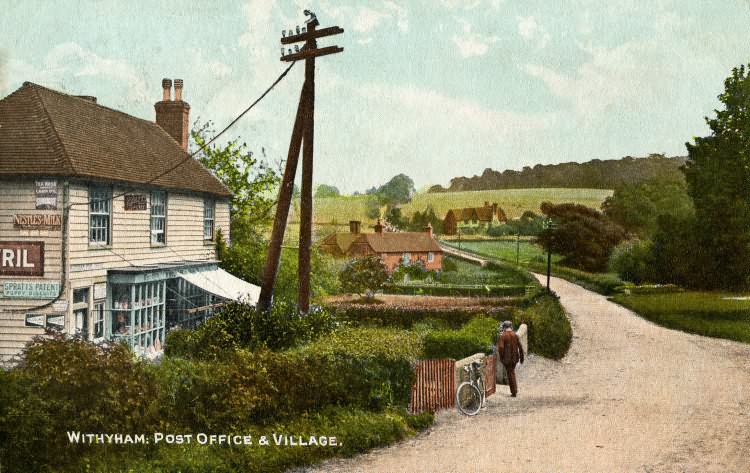 Post office & Village - 1908