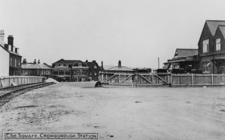 The Square, Crowborough Station - 1900