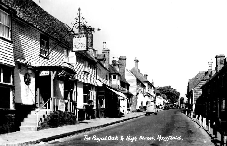 The Royal Oak & High Street - 1955