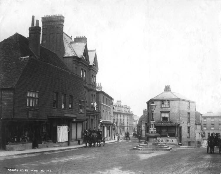 The High Street and London Road - 1890
