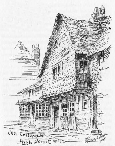 Old Cottages, High Street - 1900