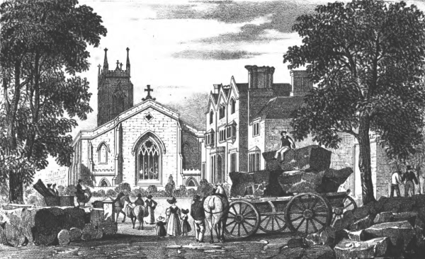 Church and Priory Houses - 1831