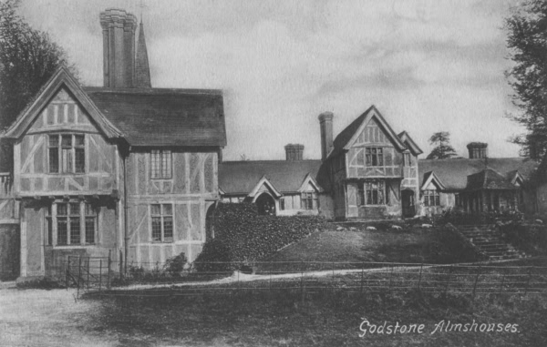 Godstone Almshouses - c 1920