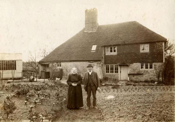 Alfred and Mary Jane Marchant, Sandhill Farm, Jarvis Brook - c 1910