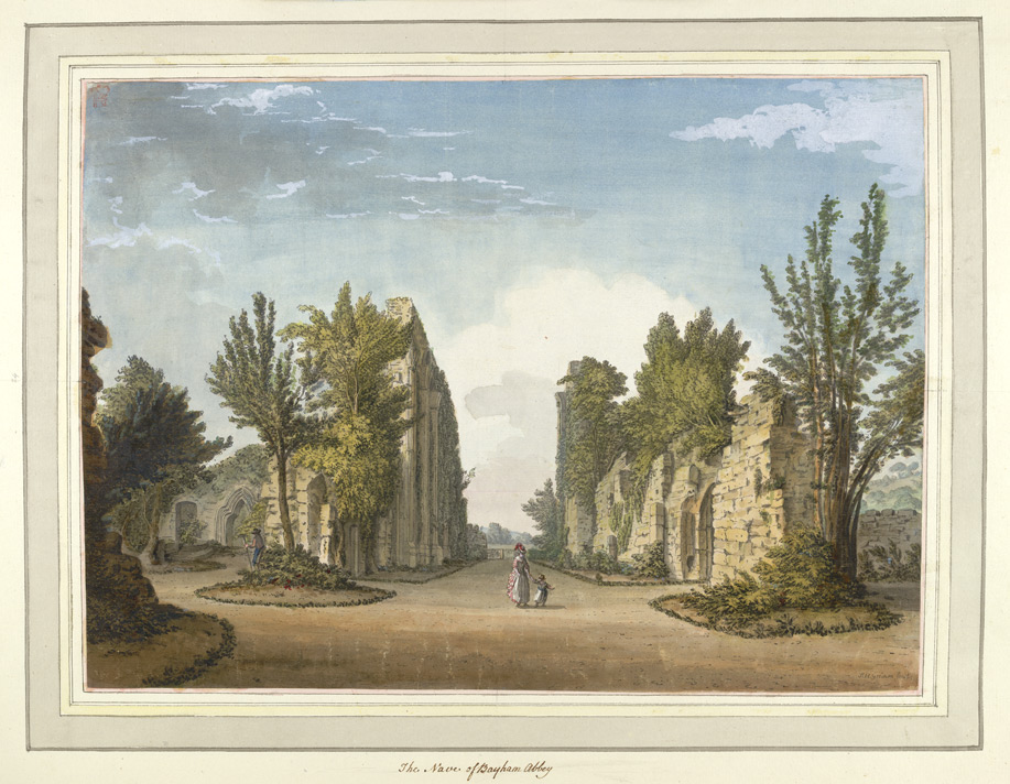 The Nave of Bayham Abbey - 1773