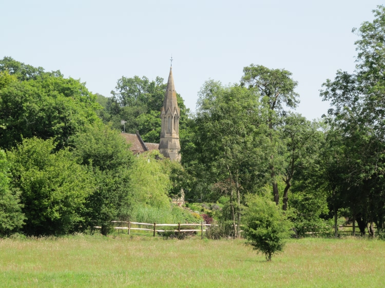 Bayham Church from Bayham Abbey - 2011