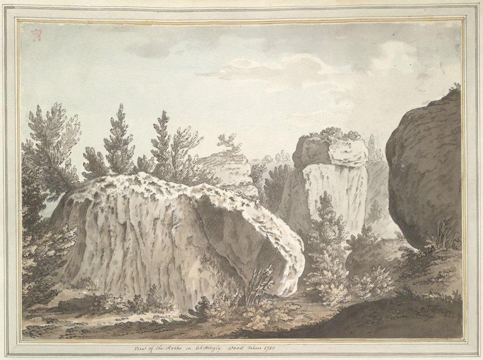 View of the Rocks in Chiddingly Woods - 1780