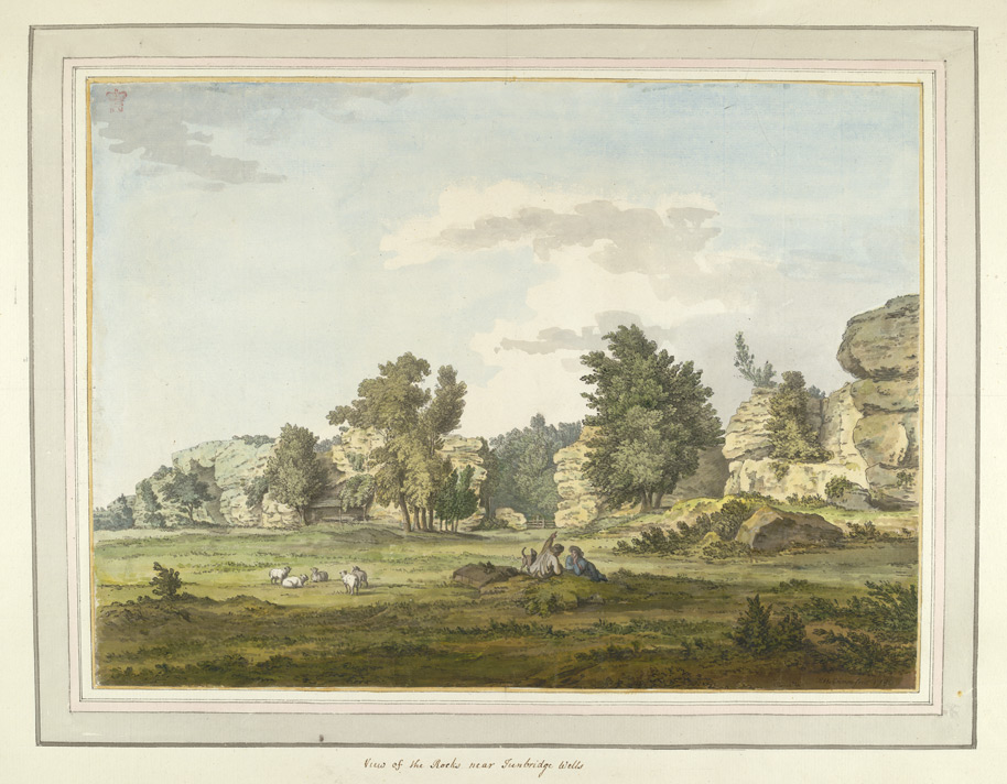 View of the Rocks near Tunbridge Wells - 1783
