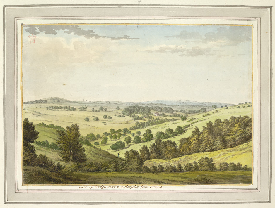 View of Eridge Park and Rotherfield from Frant - 1784