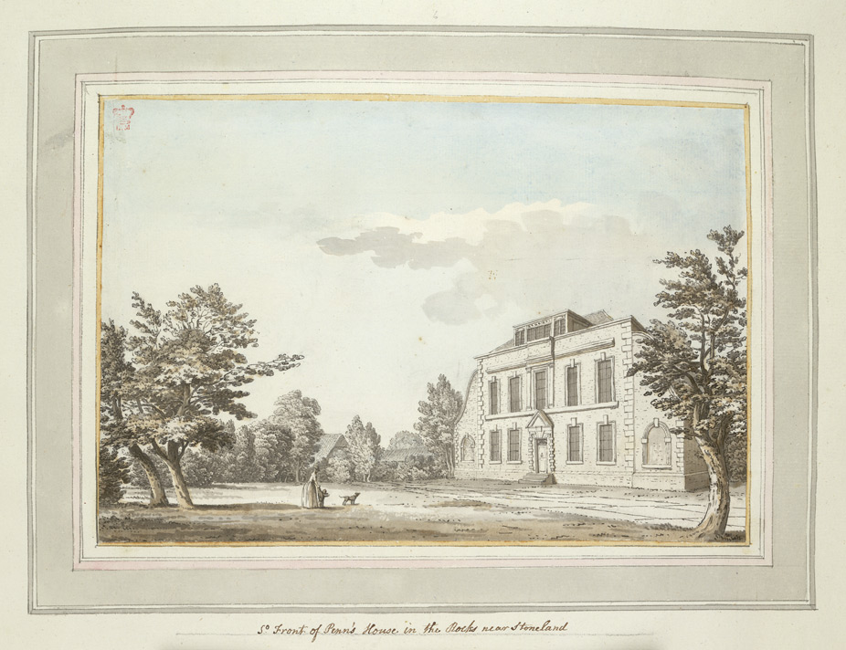 South Front of Penns House in the Rocks near Stoneland - 1773