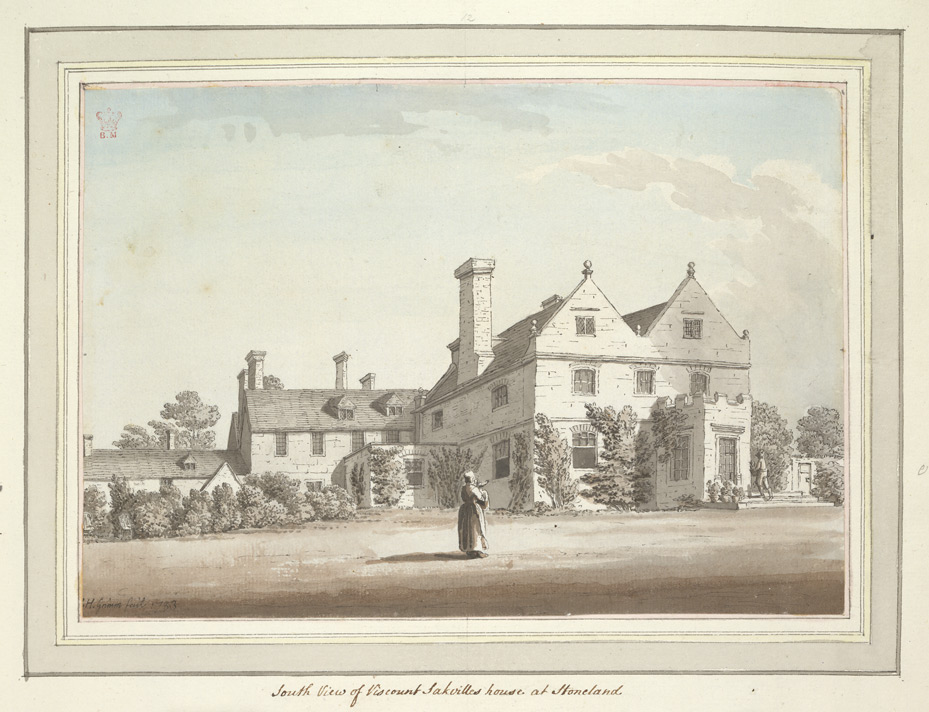 South View of Viscount Sackvilles house at Stoneland - 1783