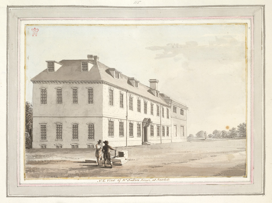 North East View of Mr Fullers House at Rosehill - 1784