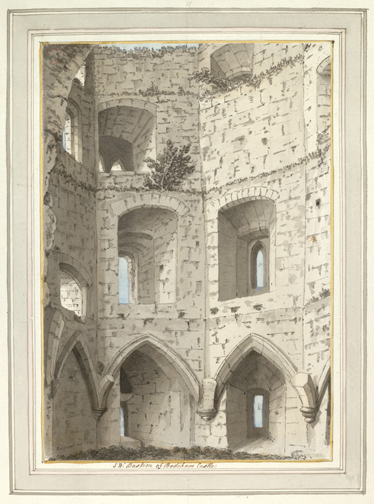 South West Bastion of Bodiham Castle - 1784