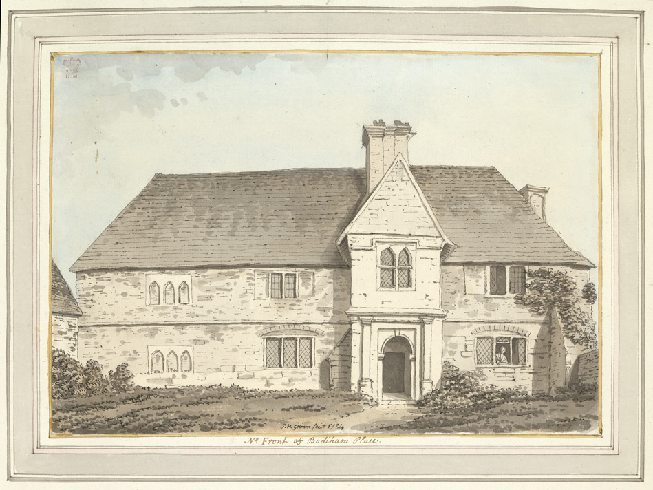 North Front of Bodiham Place - 1784