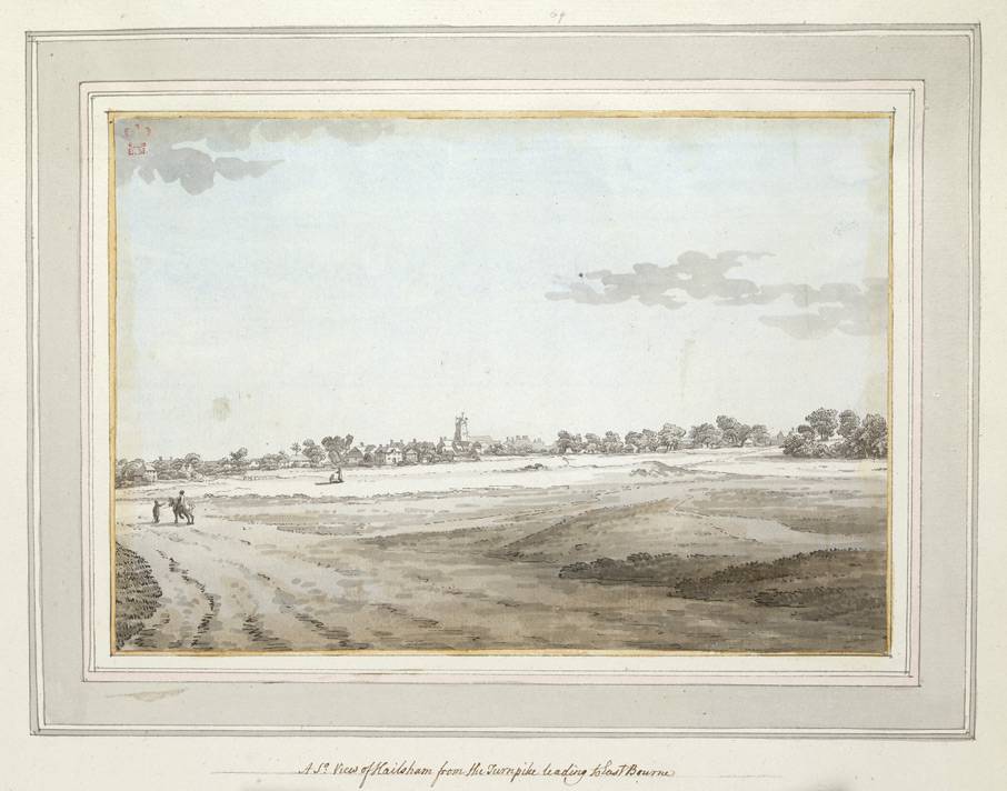 A South View of Hailsham from the Turnpike leading to Eastbourne - 1773