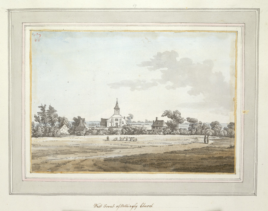 West Front of Hellingly Church - 1785