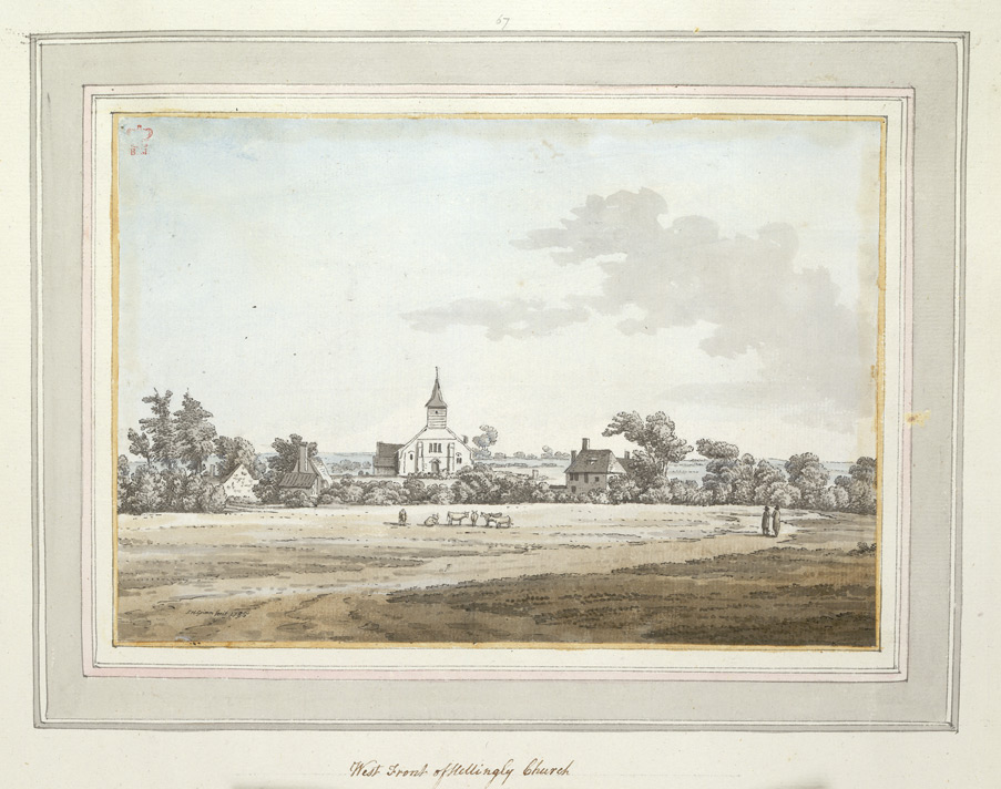 West Front of Hellingly Church - 1785