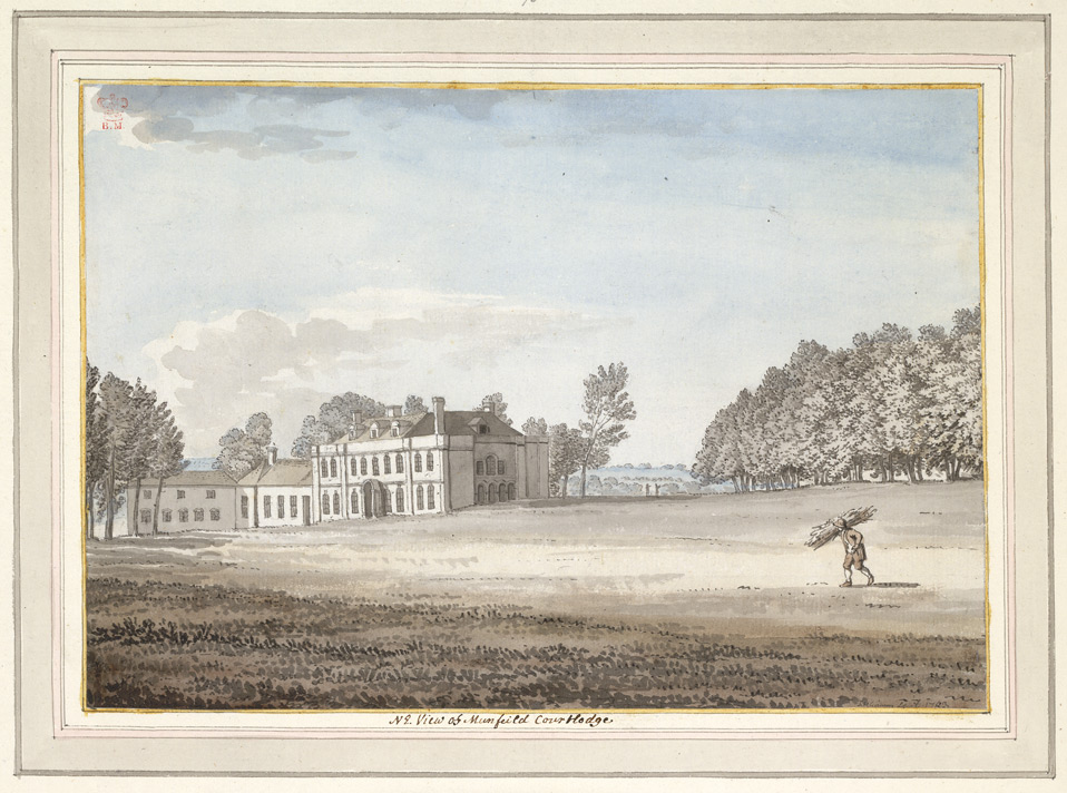 North East View of Mountfield Courtlodge - 1783