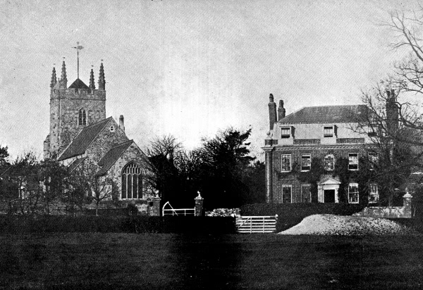 Hailsham Church and Vicarage - 1901