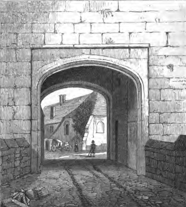Gateway entrance, Michelham - 1853
