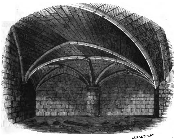 The Vaulted Room, Michelham - 1853