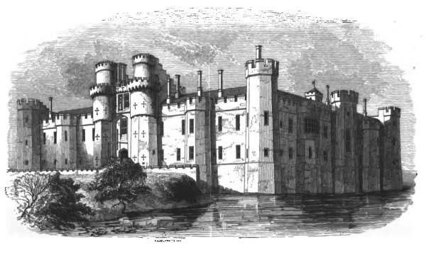 Herstmonceux Castle from the South - 1851