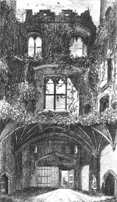 Interior of Porters Lodge and Gateway Tower - 1851