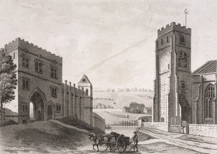 College and Church at Maidstone - 1808