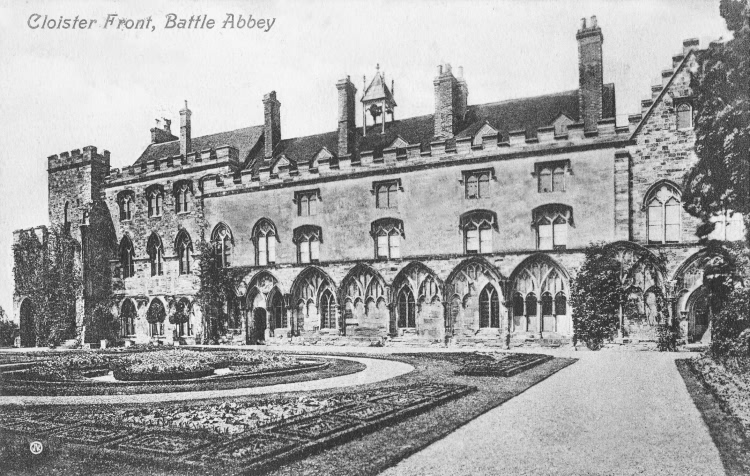 Cloister Front, Battle Abbey - c 1900