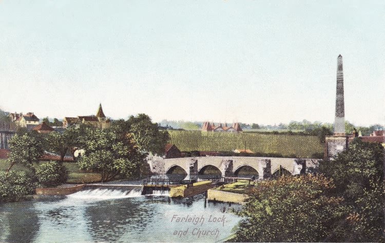 Farleigh Lock and Church - 1905