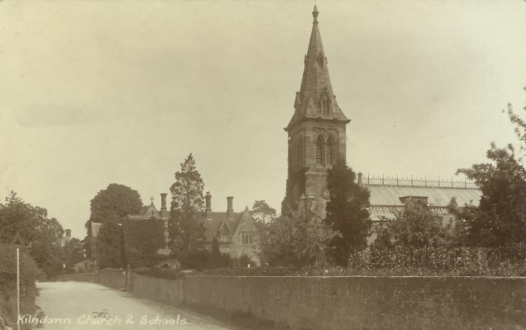 Kilndown Church and School - c 1920