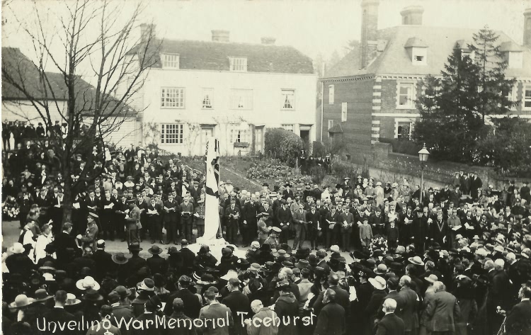 Unveiling War Memorial, Ticehurst - c 1920
