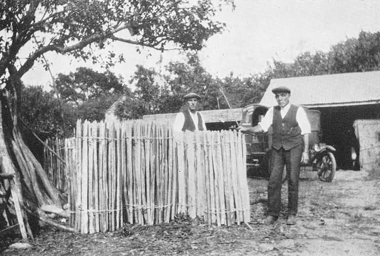 Fence making near Buxted - c 1929