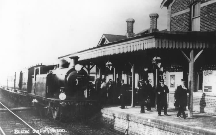 Bellington E4X 0-6-2T No. 466 at Buxted Station - 1920