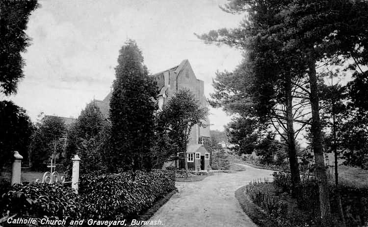 Catholic Church and Graveyard - 1916