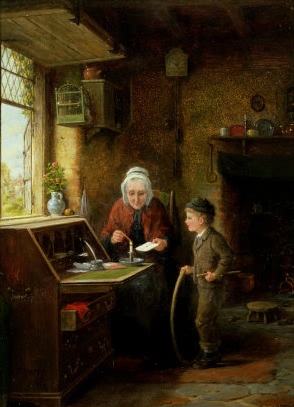 Sealing a Letter - 1890