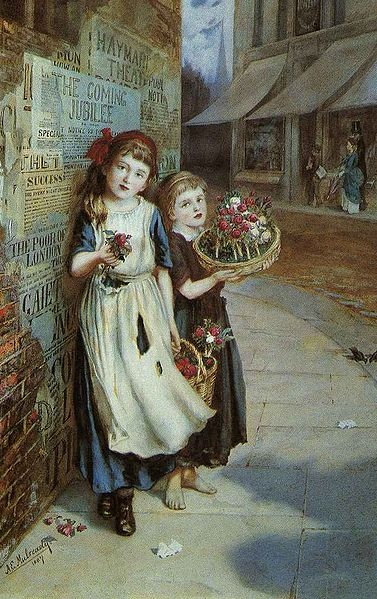 Little Flower Sellers - 1887