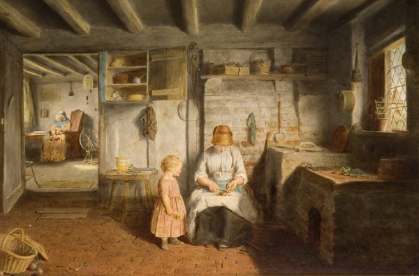 Preparing for Dinner - 1854
