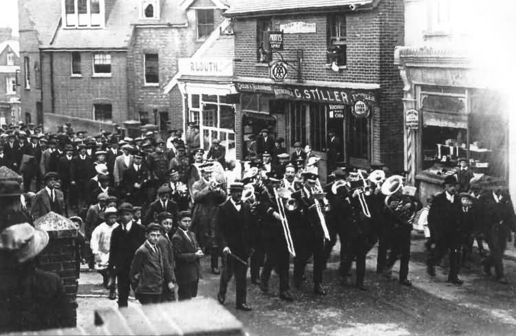 Town Silvers Band & The British Legion, Remembrance Day - 1924