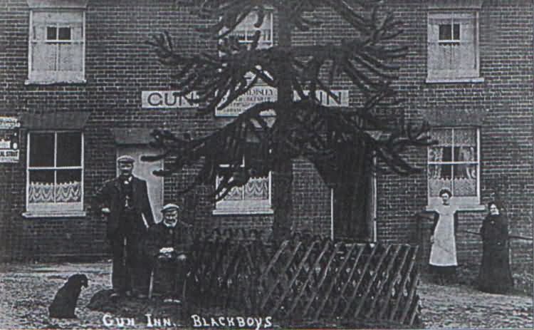 The Hemsleys at Gun Inn - c 1895