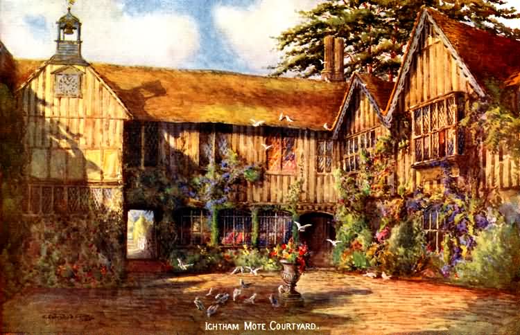 Ightham Mote Courtyard - 1905