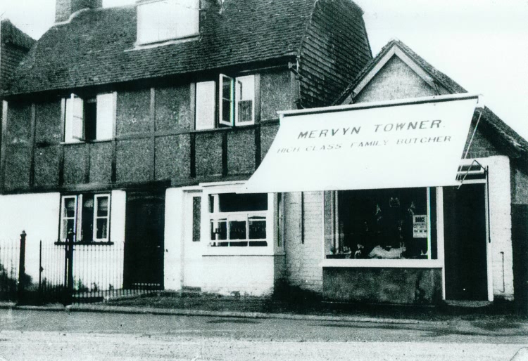 Mervyn Towners butcher shop attached to Forge House - 1932