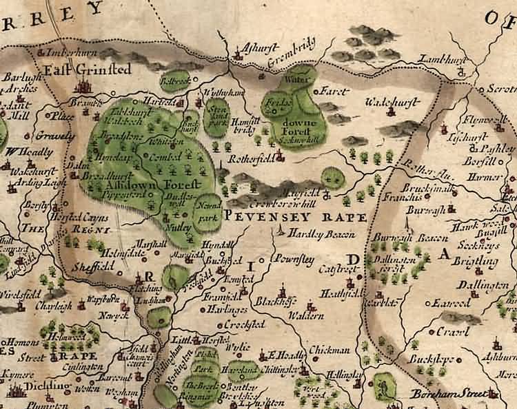 [North] Sussex by Robert Morden - 1695