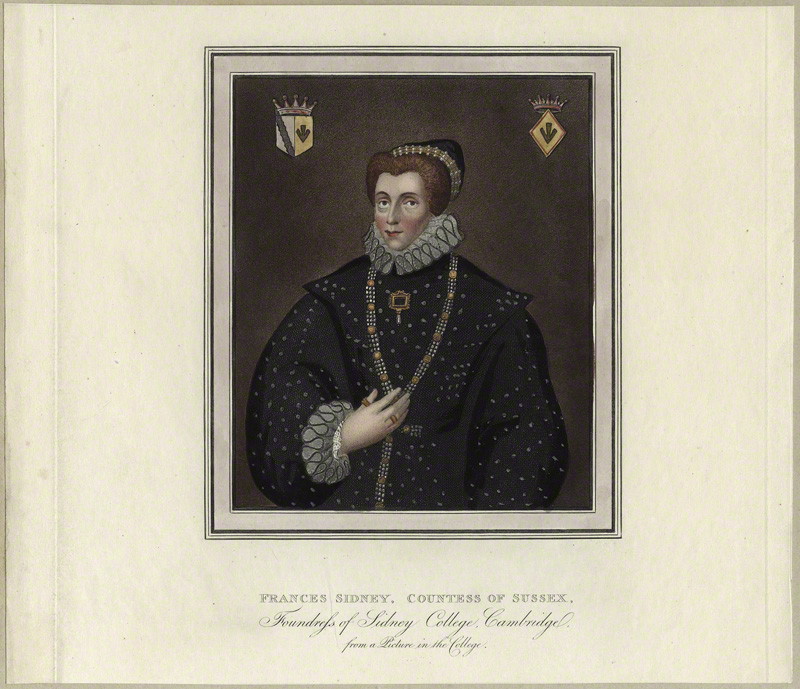 Frances (Sidney), Countess of Sussex - 1555 to 1589