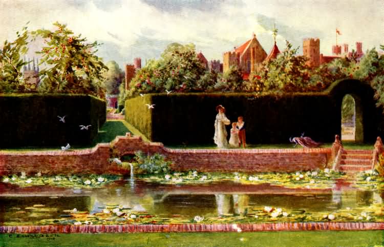 Dianas Bath, Penshurst Place - 1908