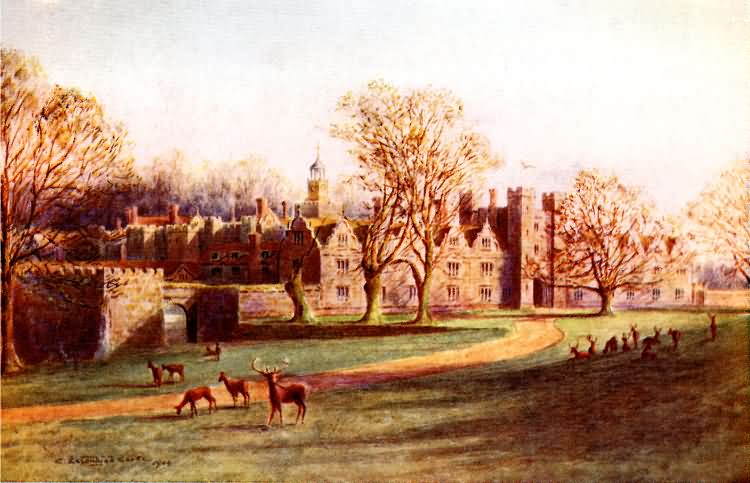 North West Front, Knole - 1909