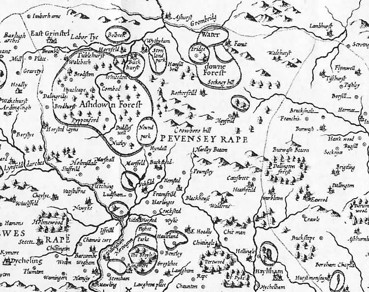 [North] Sussex by John Norden and augmented by John Speed - 1610