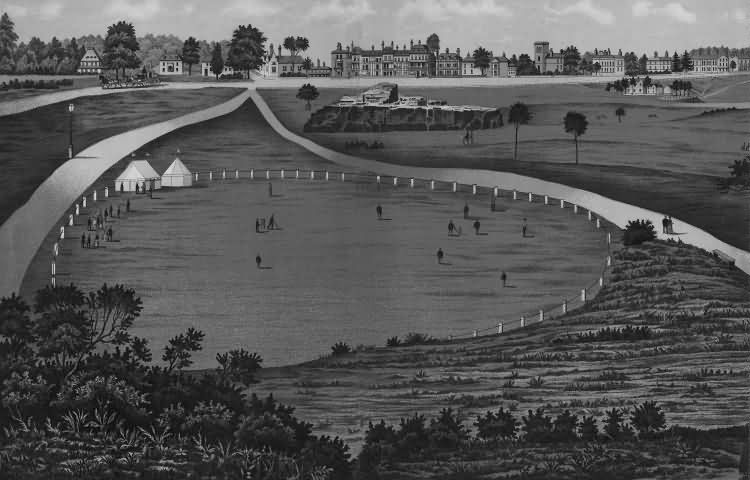 The Cricket Ground on The Common - 1889