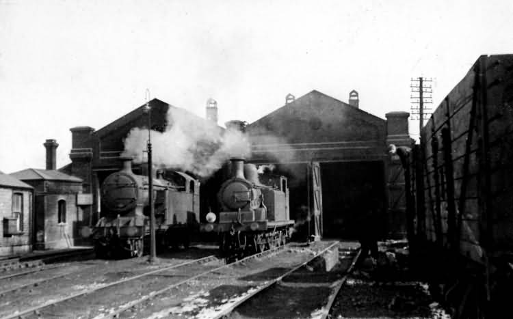 Tunbridge Wells West Station Shed - 1st Mar 1947