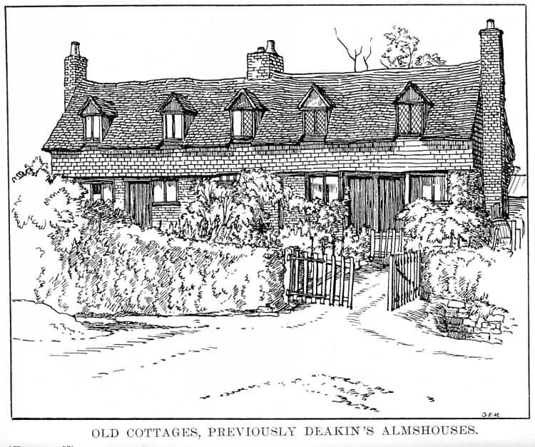 Old Cottages (Deakins Almshouses) - c 1930